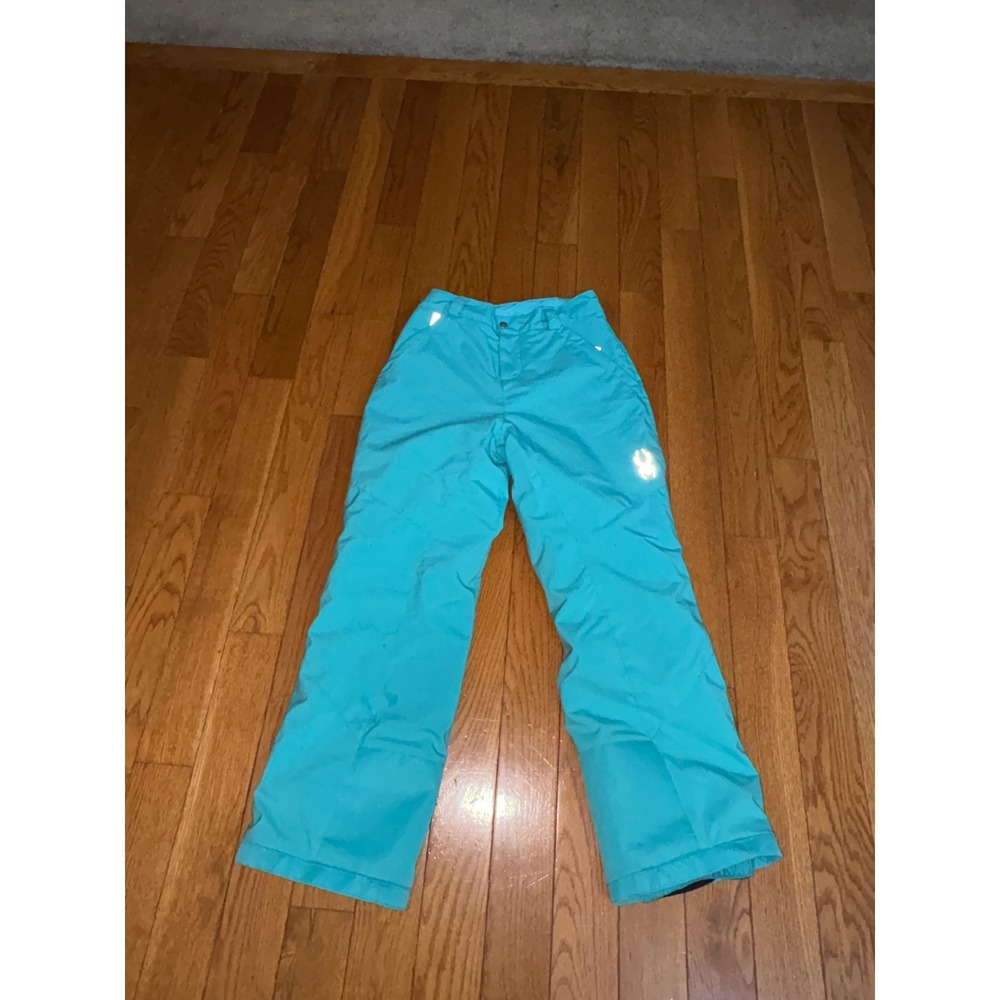 Spyder Kids Turquoise Blue Insulated Ski Snowboard Pants Size 16 Great Lengths